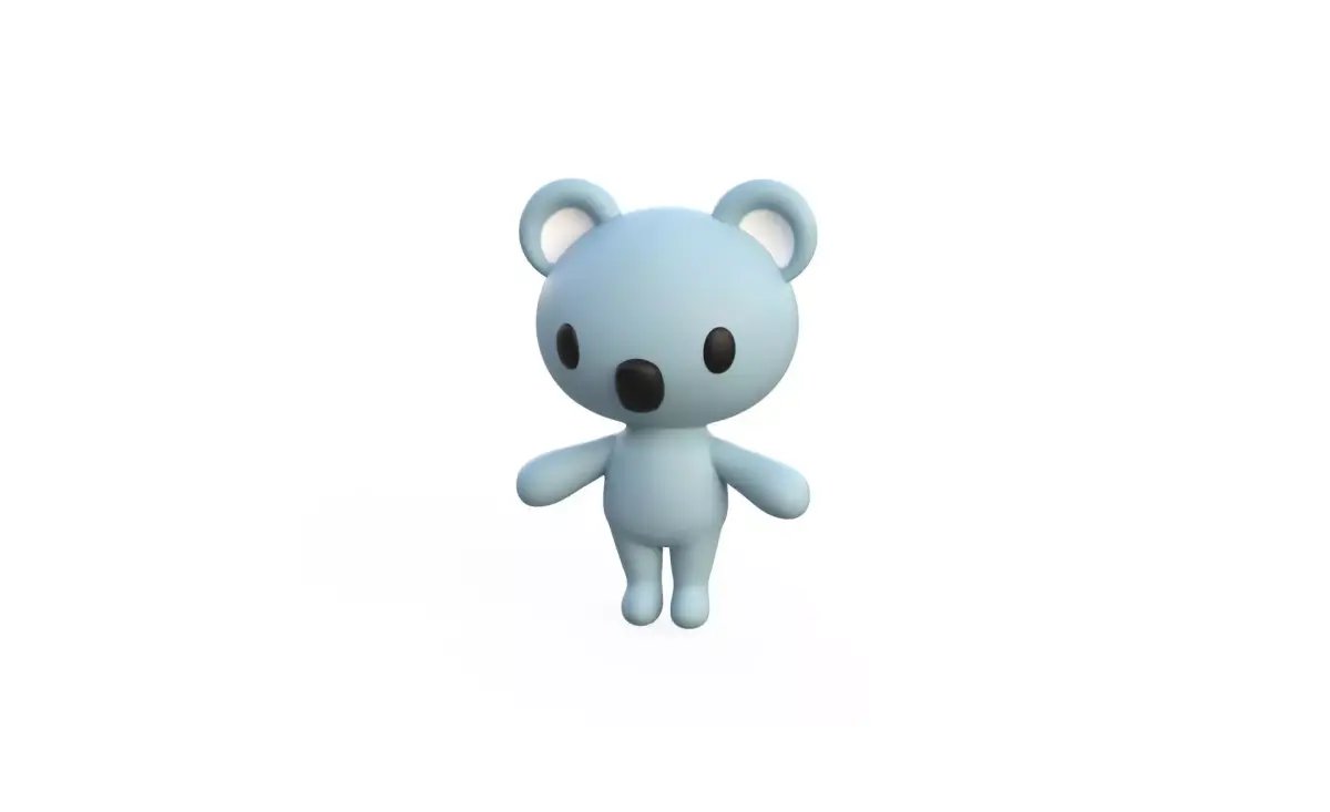 Little animal cute - Koala cute - Character007 Low-poly 3D model