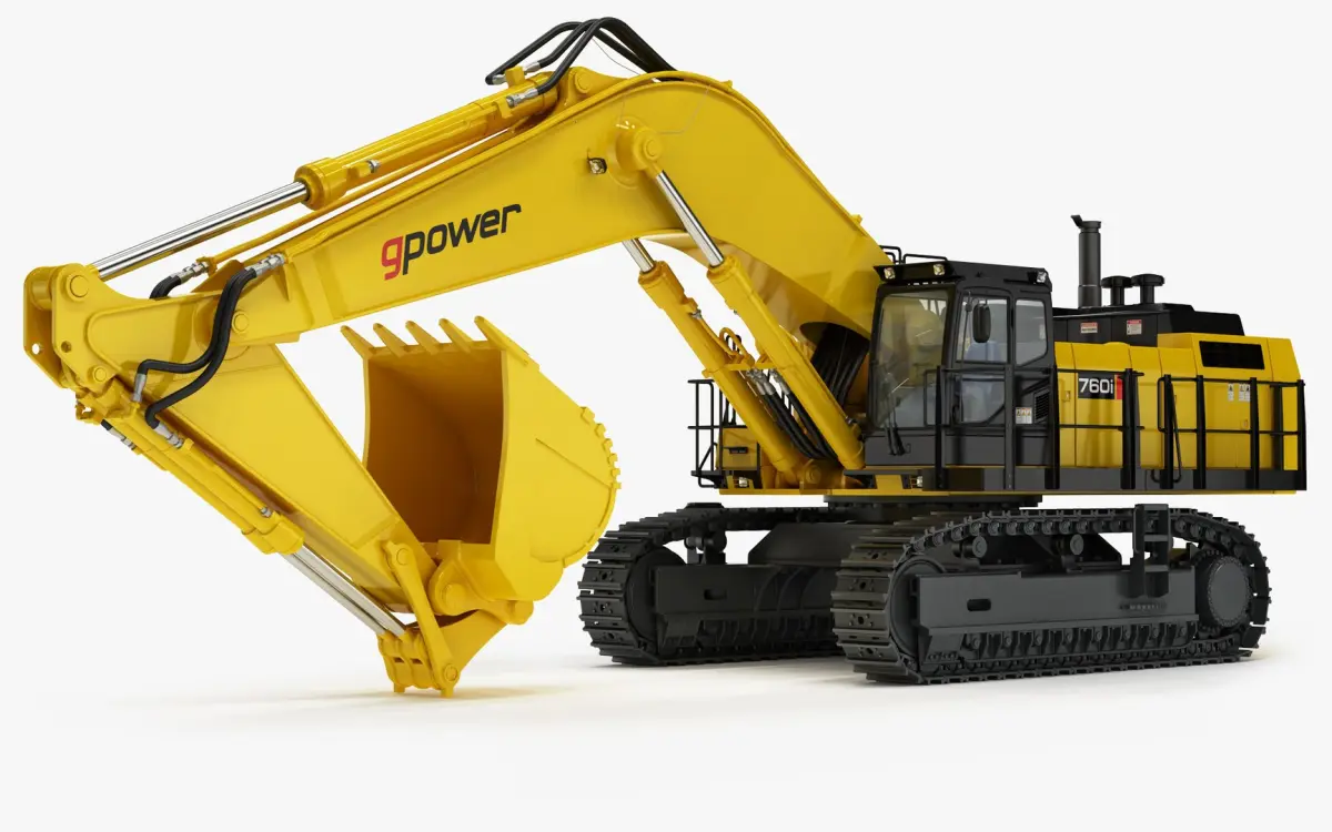 Crawler Excavator Mining Generic 3D model
