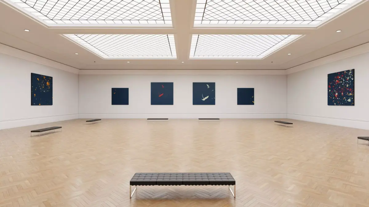 Art Museum Gallery Interior 12 Low-poly 3D model