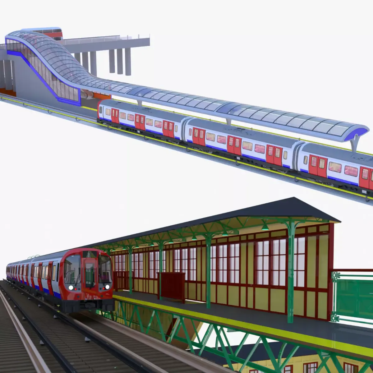 London metro stations IV 3D Model Pack purchase