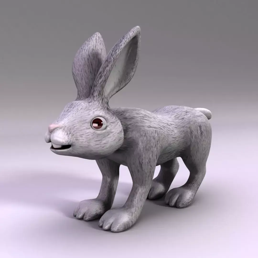 Rabbit Low-poly 3D model get