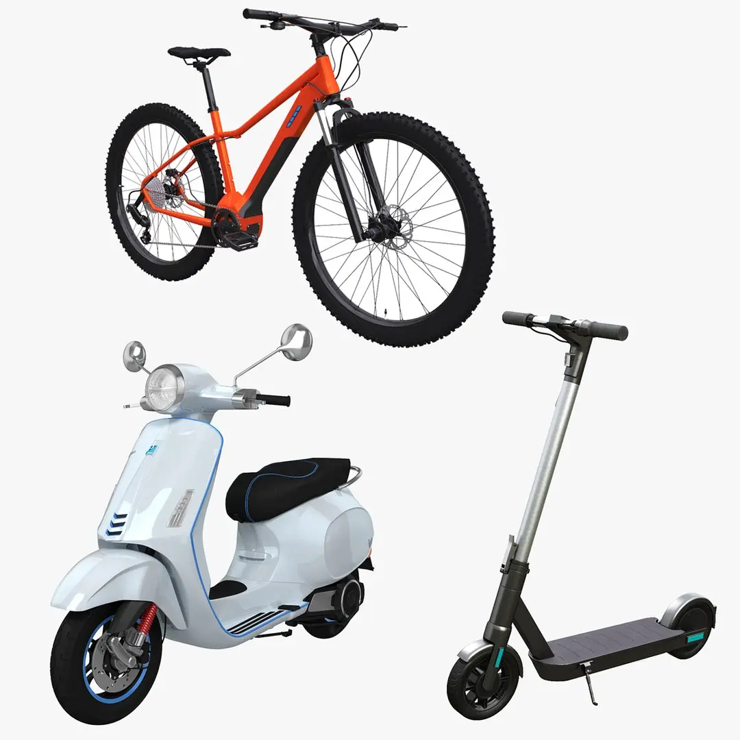 Electric Transport Collection 3D model