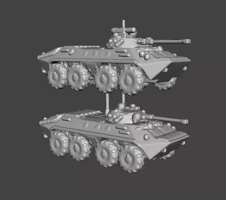 6MM SCALE BRT90 APC TANKS MINIATURE MODELS MODERN OR SCIFI GAMES 3D print model