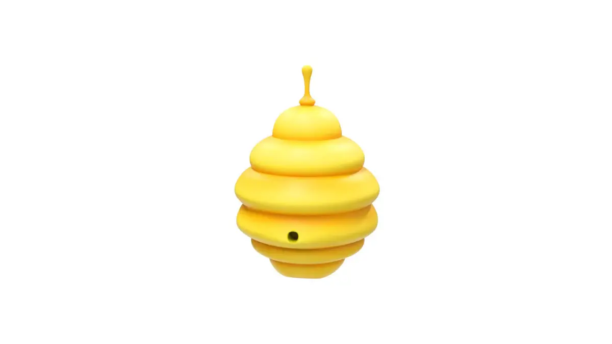 Low-Poly Bee Hive  Low-poly 3D model