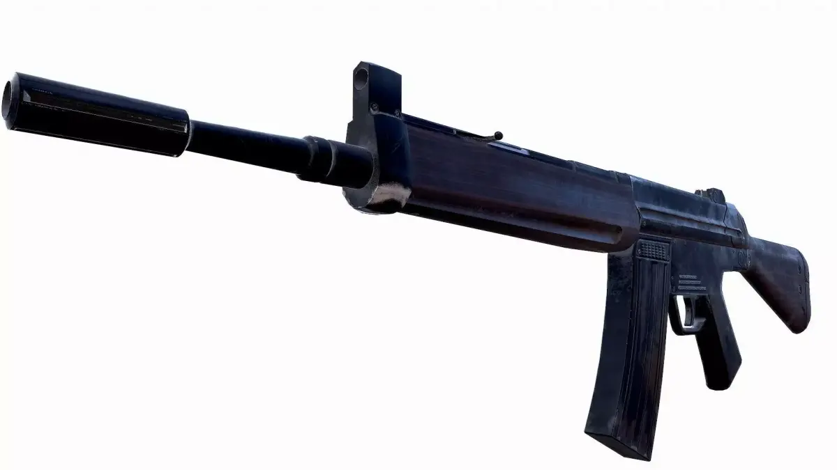 Old Rifle HK33A2 Low-poly 3D model