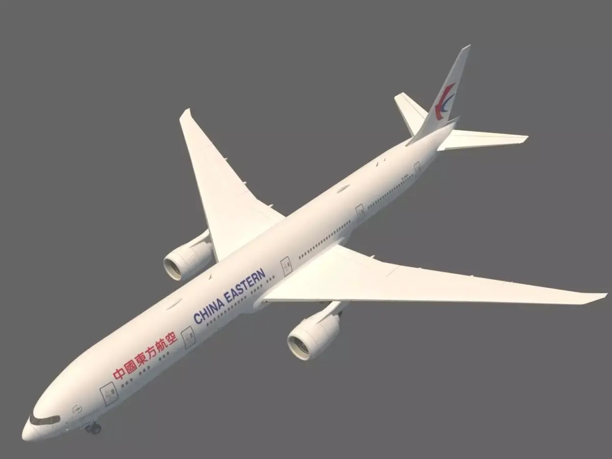 Boeing 777-300ER 3D model get