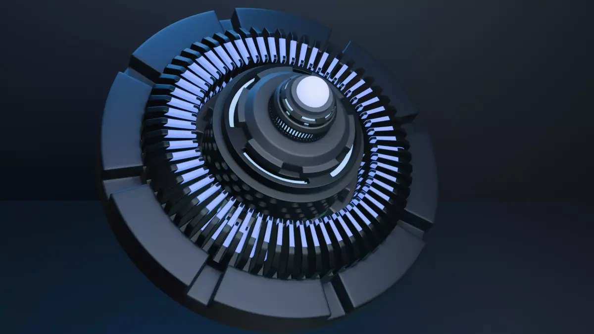 Sci-Fi Energy Core Mk-IV Low-poly 3D model