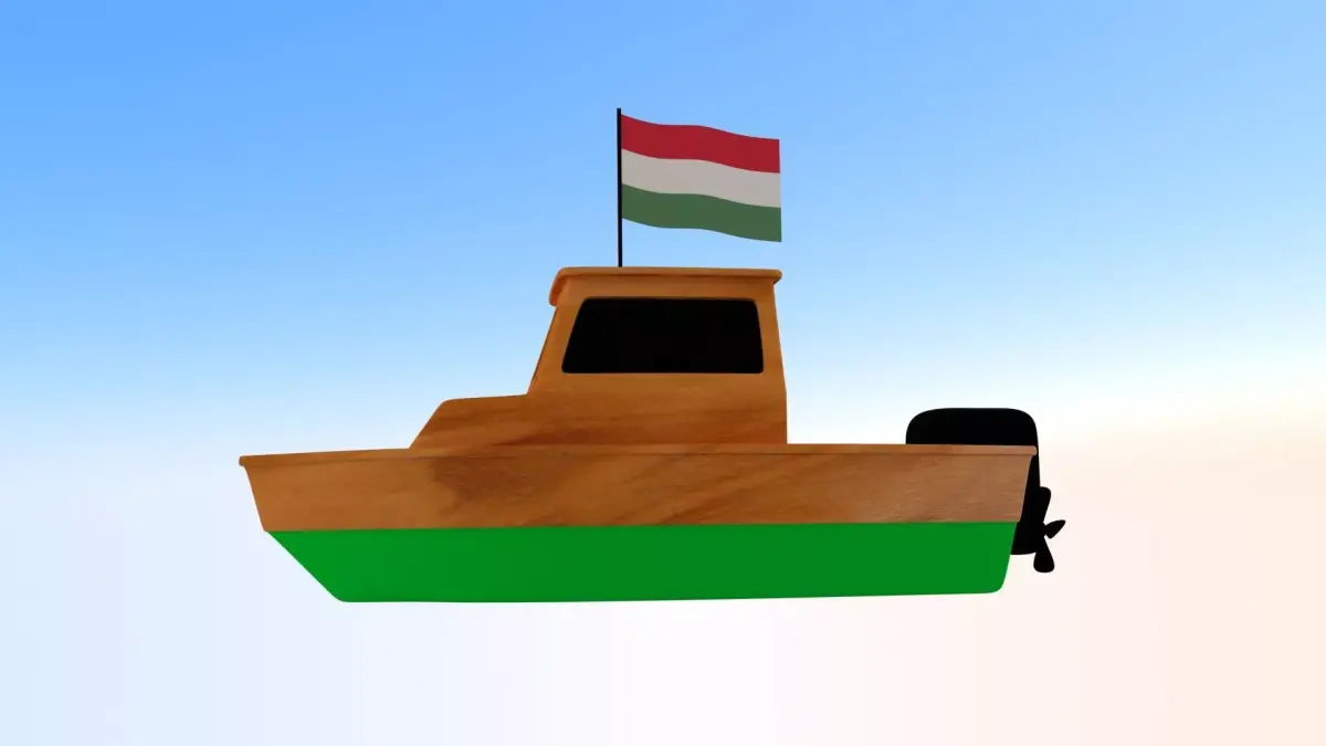 Hungary Fishing Boat 3D model