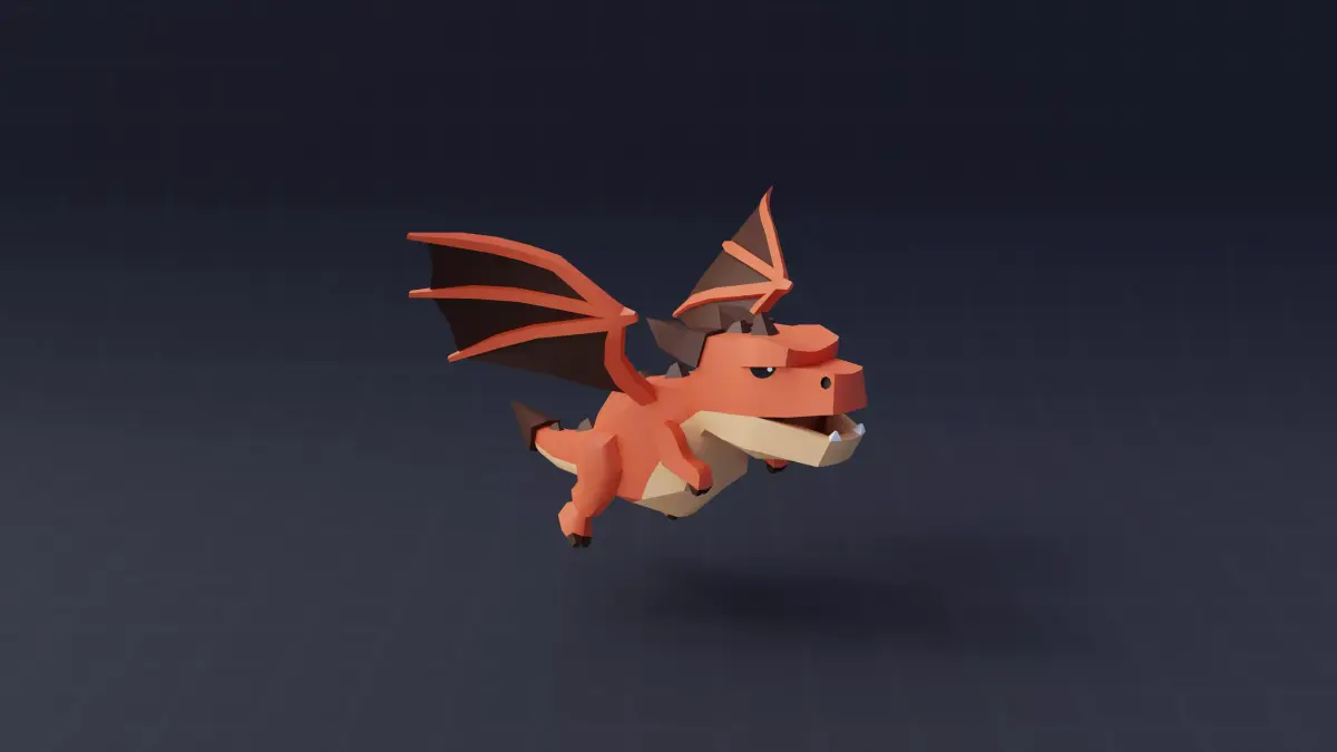 StylizedDragon Low-poly 3D model