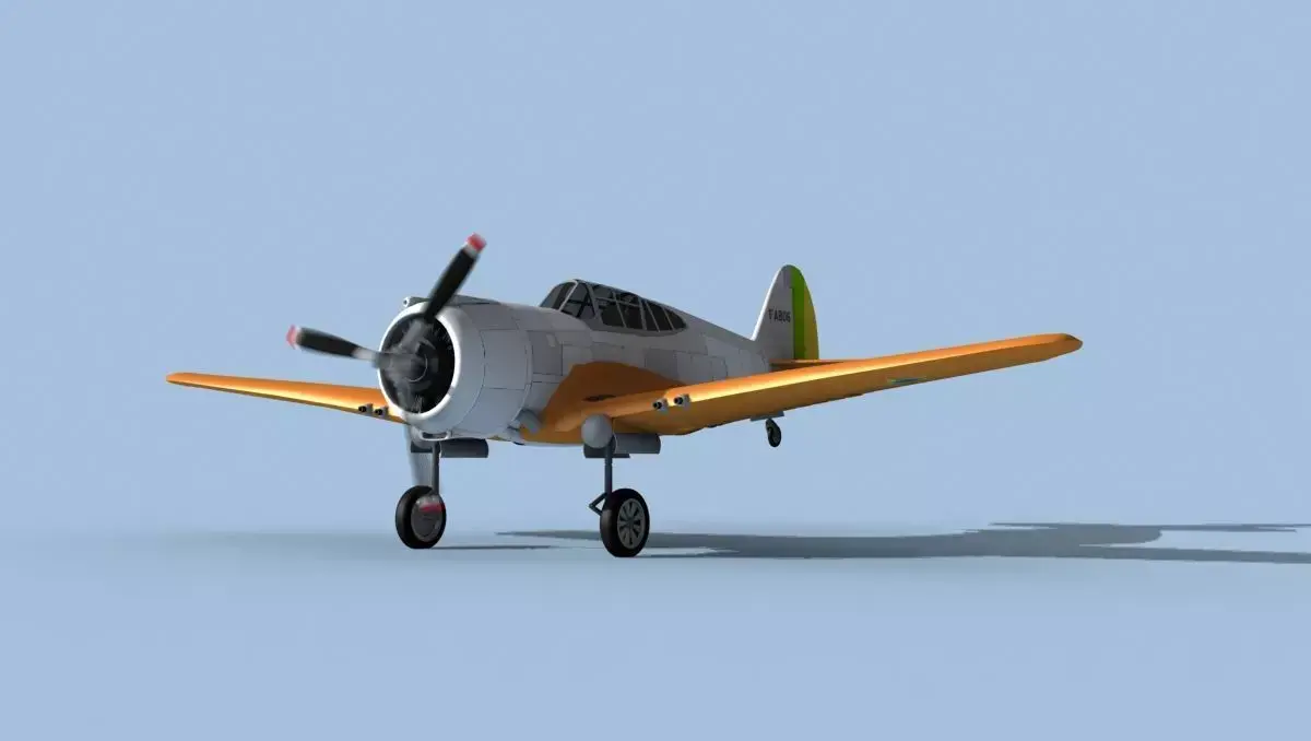Curtiss H-75C Mohawk V20 Brazil 3D model