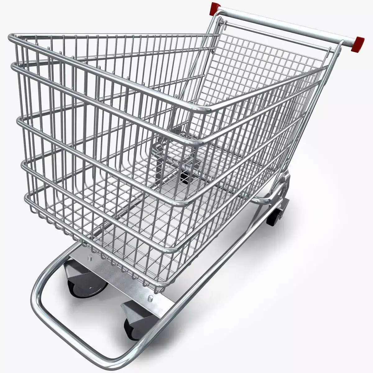 Realistic Shopping cart 3D model