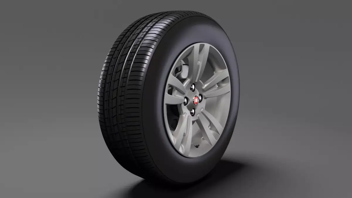 Fiat Qubo wheel 2017 3D model