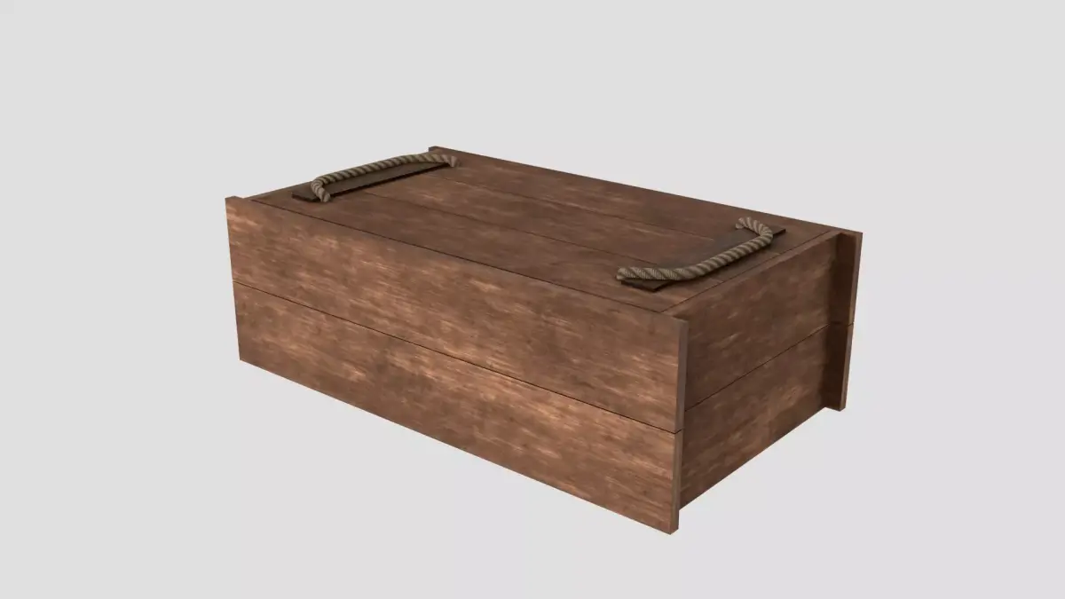Transport crates Low-poly 3D model