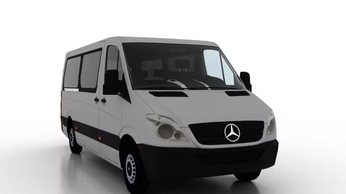 Mercedes Benz Sprinter L2H1 2009 Passenger EU 3D model
