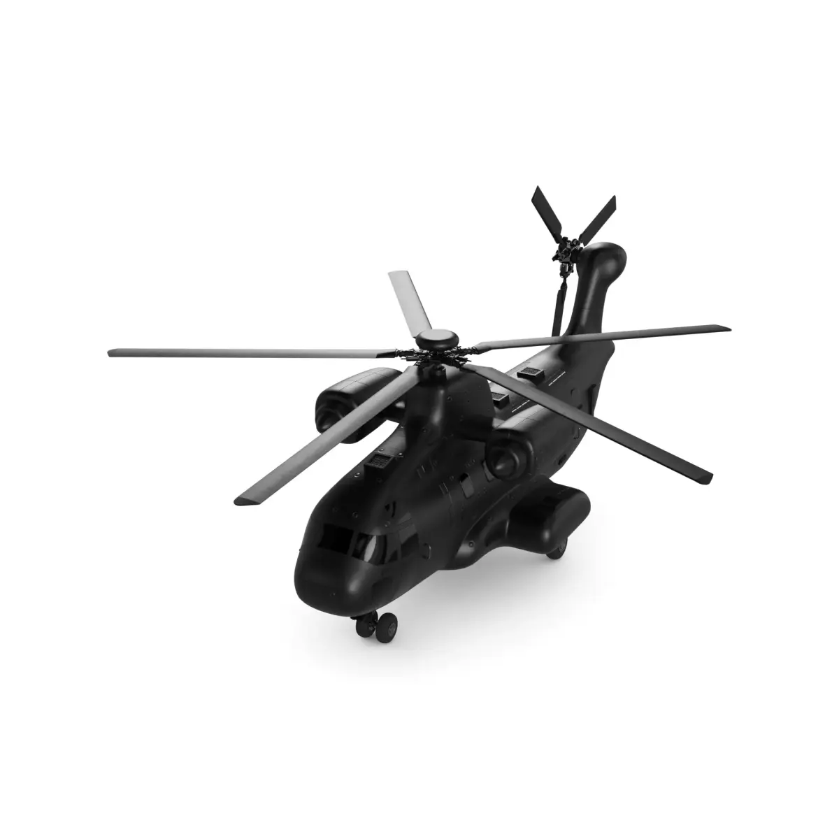 Heavy Lift Helicopter 3D model 2