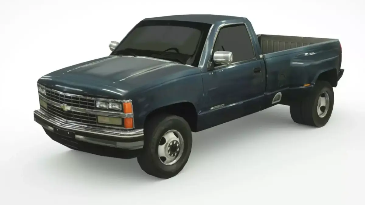 Chevrolet Silverado 1988 Low-poly 3D model