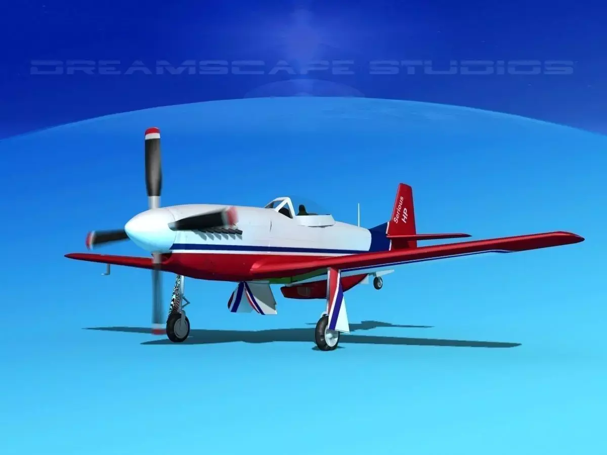 P-51 Mustang Sport Serious 3D model
