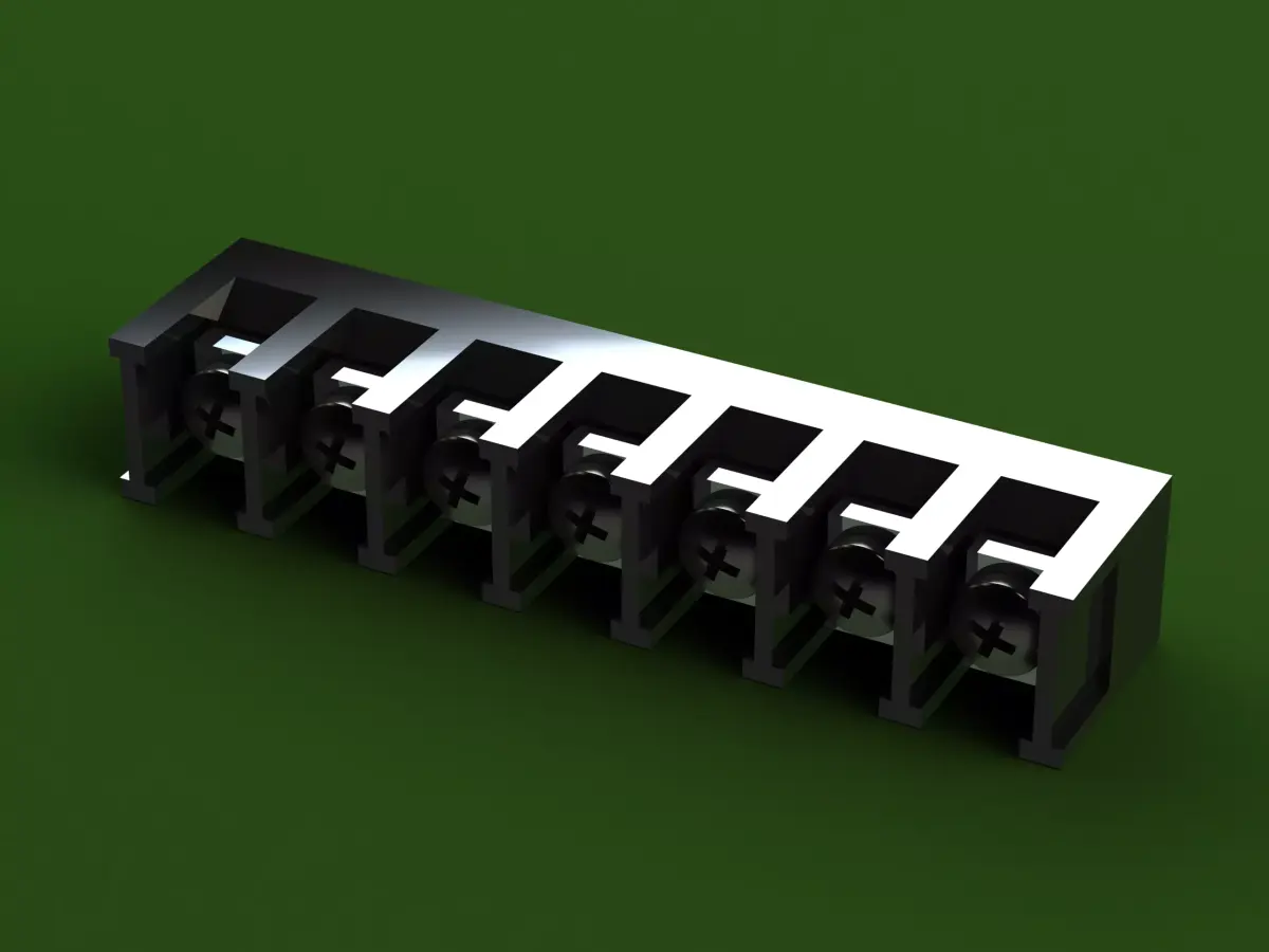 Barrier Type Terminal Block 3D model