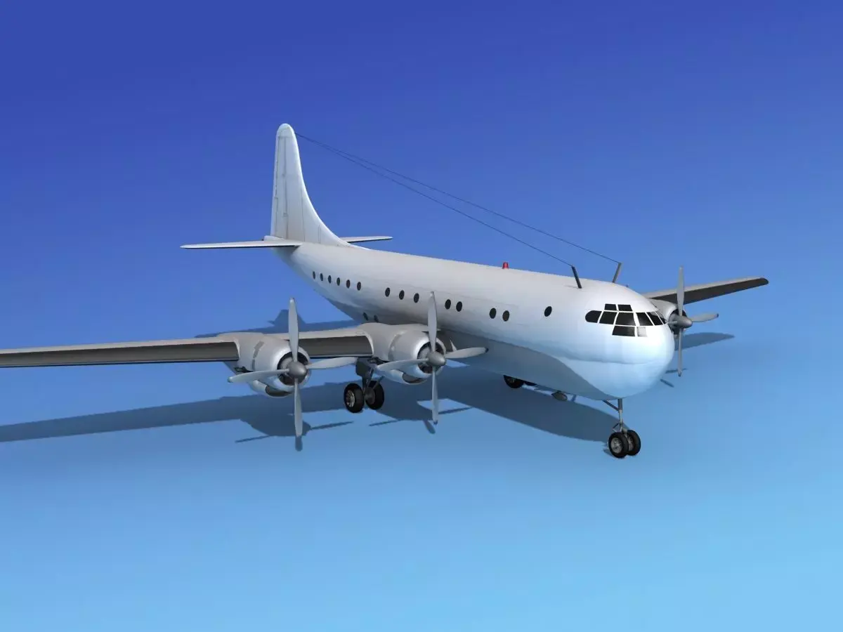 Boeing 377 Unmarked  3D model