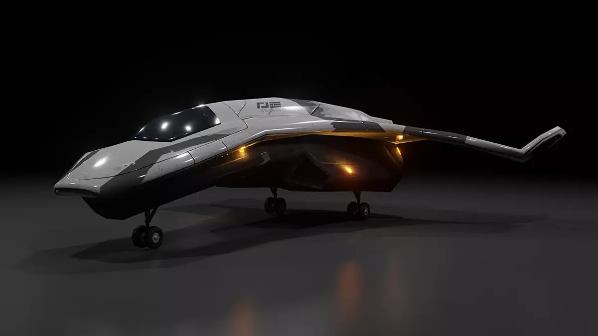 Sporty Spaceship - Game Ready - Low-poly - Mobile Optimized Low-poly 3D model