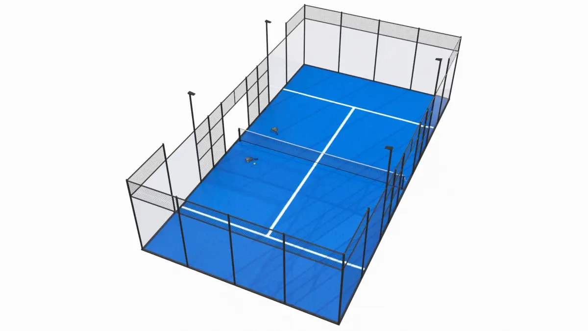Padel Tennis Court 01 3D model