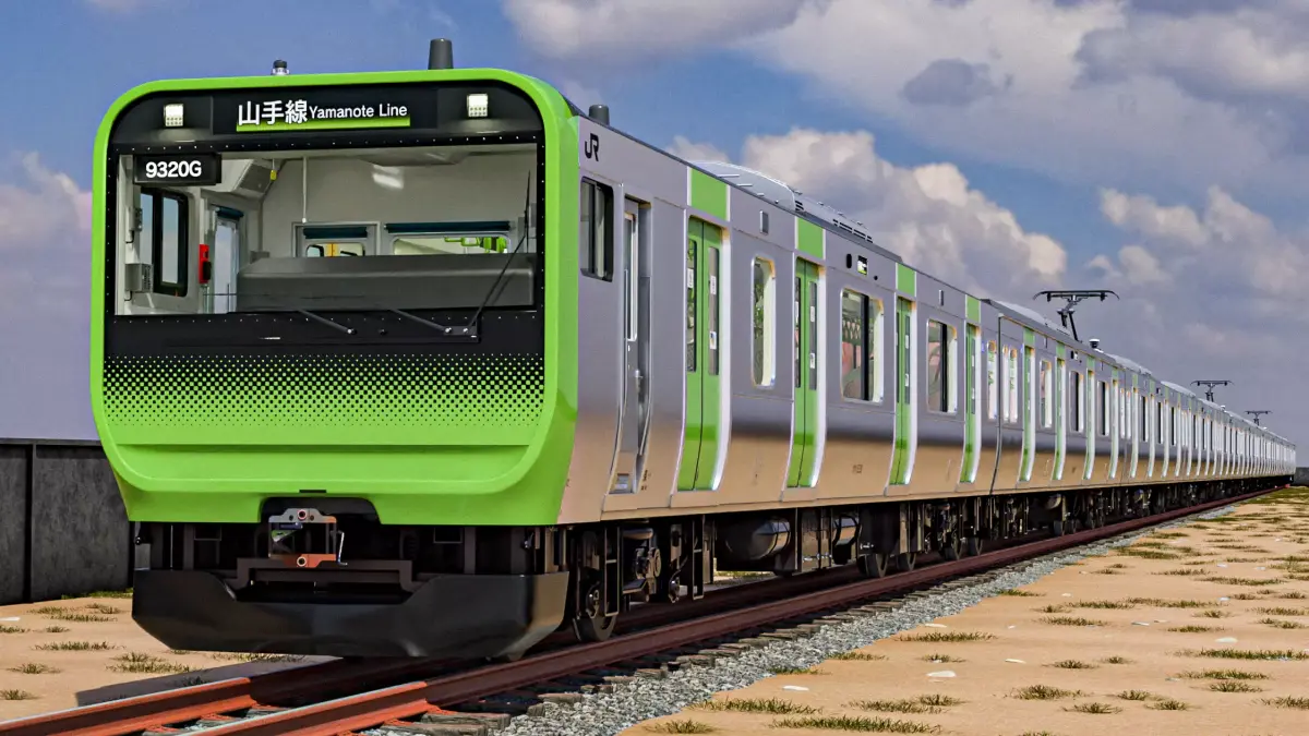 Rigged Train Japanese Yamanote E235 Series  3D model
