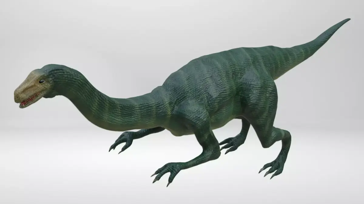 Plateosaurus Dinosaur  Low-poly 3D model