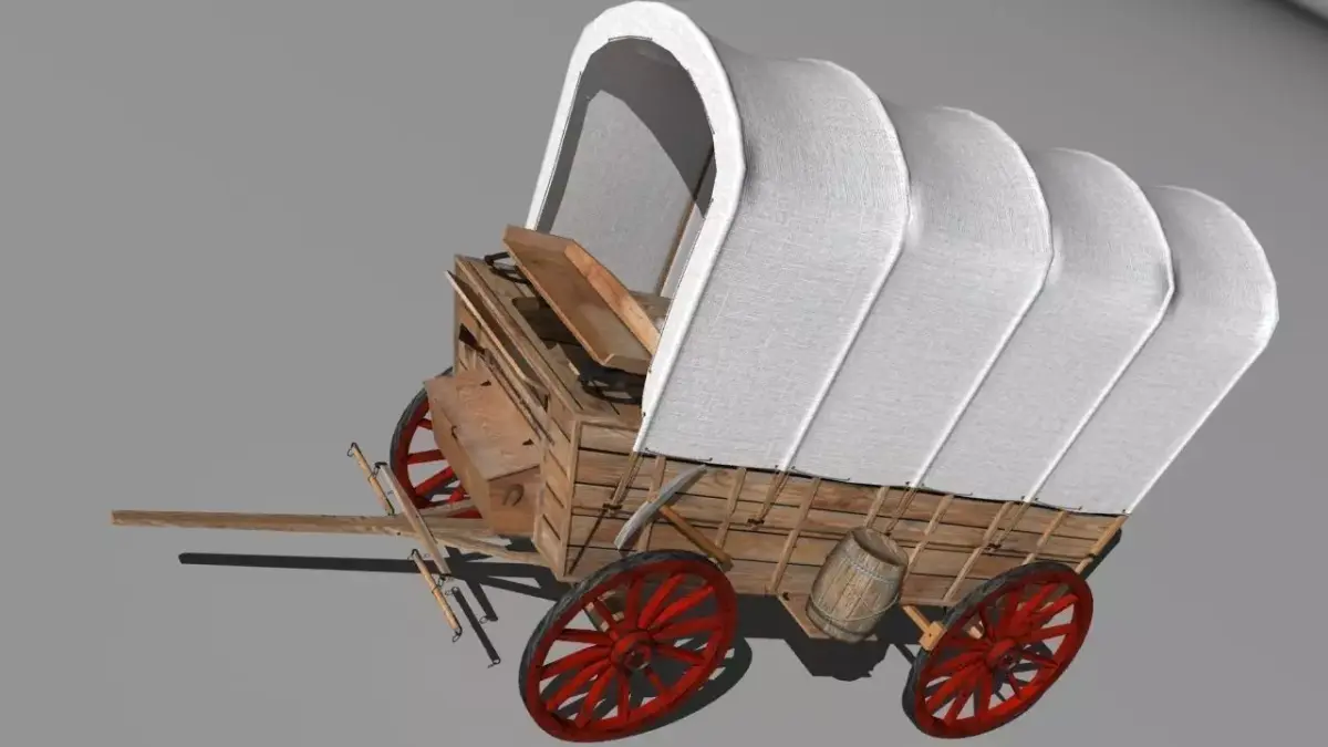 prairie schooner 3D model