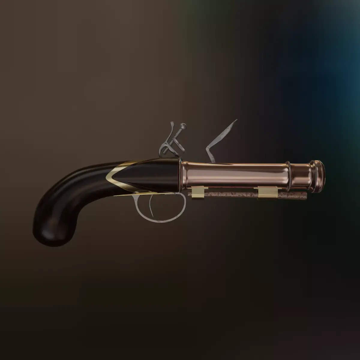 Old Gun Medieval 3D model