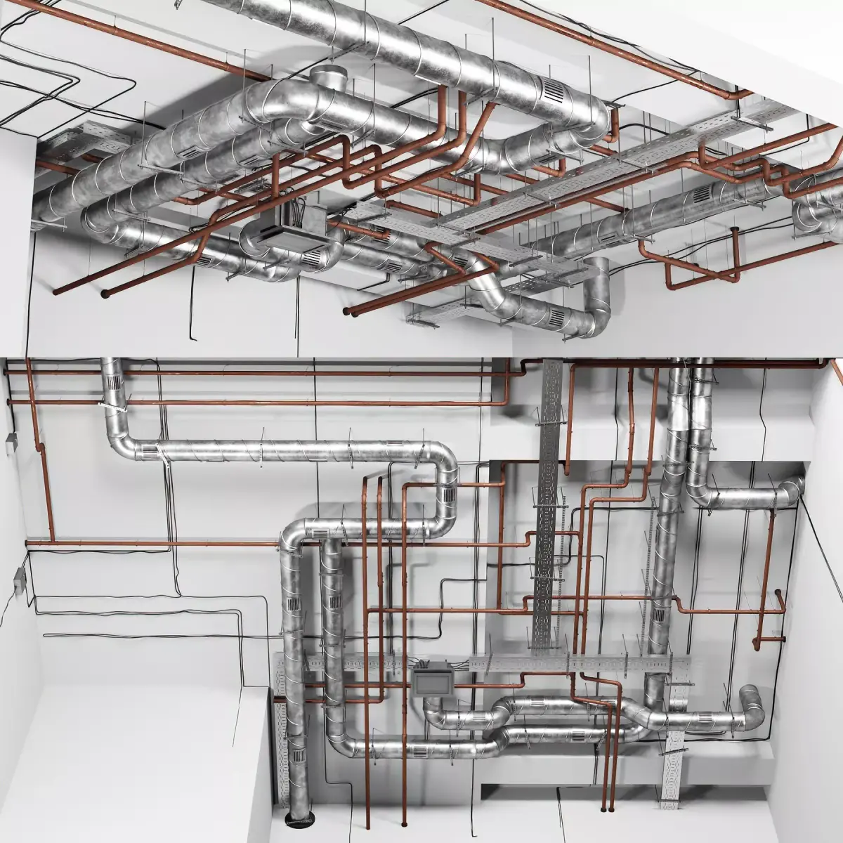 Industrial ceiling  3D model