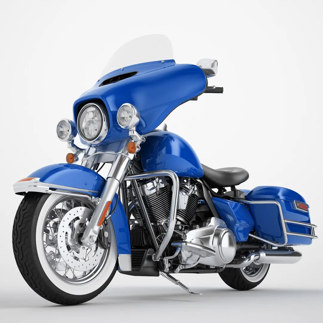 Classic Motorcycle 01 3D model