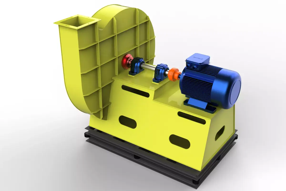 Industrial Fan 3D model 4