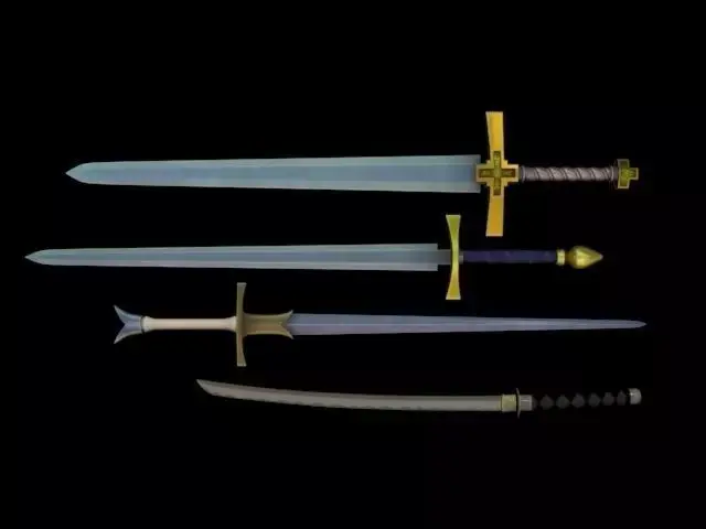 Sword Pack Low-poly 3D model order