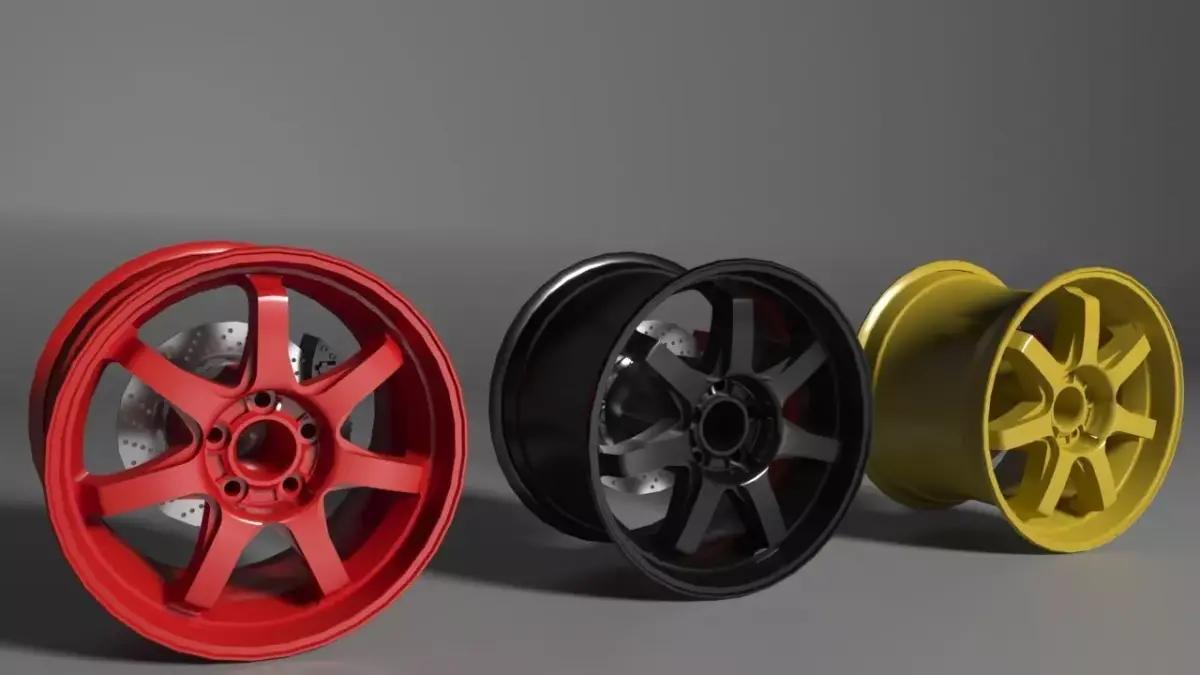 painted Rims 3D model