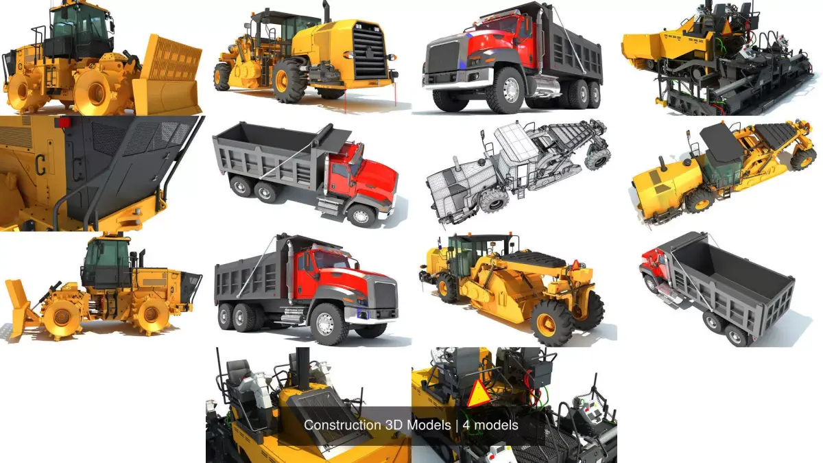 Construction 3D Models 3D Model Pack