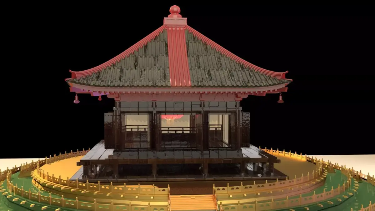 Chinese pavilion   3D model