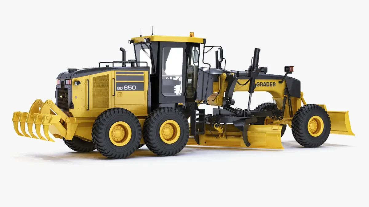Motor Grader Generic Construction Equipment 3D model