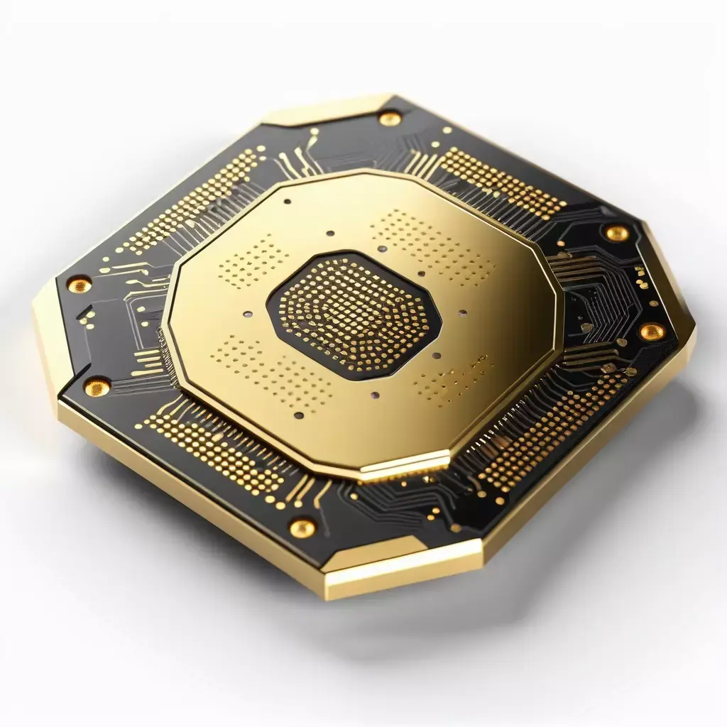 Futuristic Data Chip 3D Model 3D model