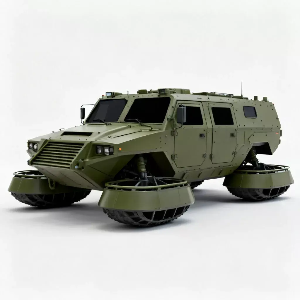 Realistic Heavy Hover APC 3D Model Low-poly 3D model
