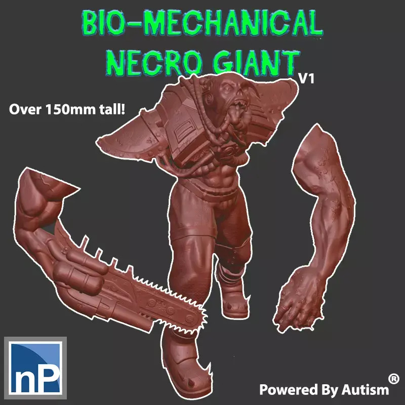 Bio-Mechanical Necro Giant Free 3D print model