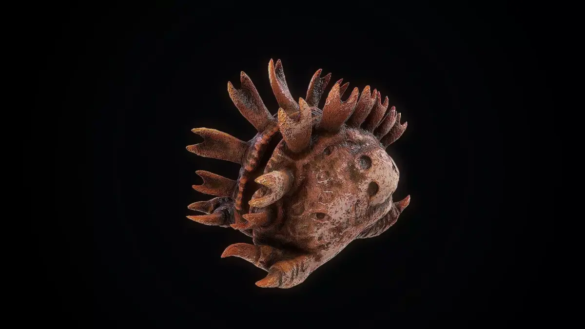Creature banic alien aqua  Low-poly 3D model