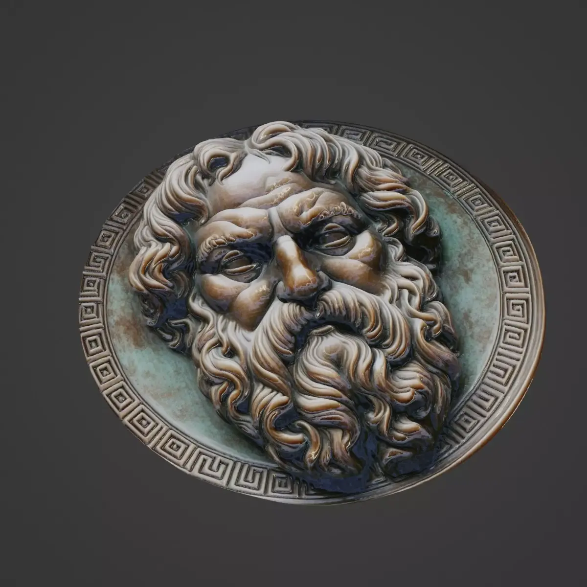 Socrates Medallion 3D print model purchase