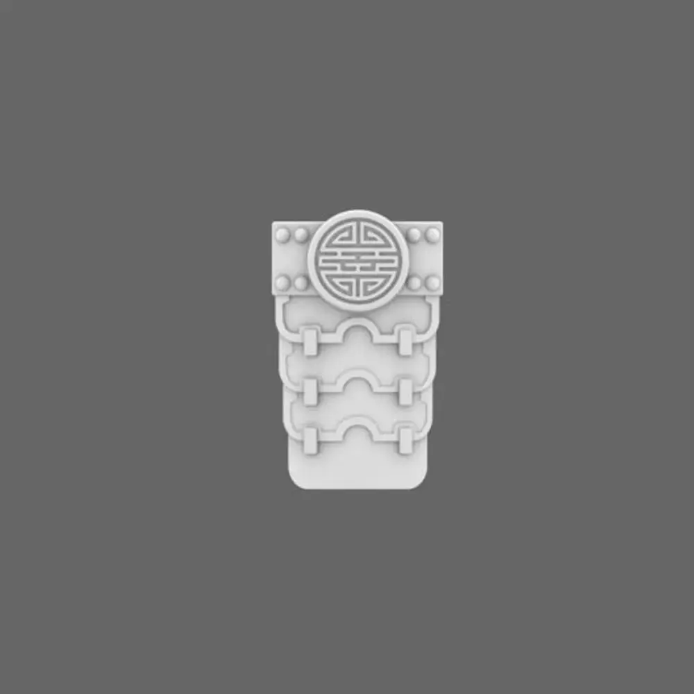 Cyber Samurai Tabard 3D print model