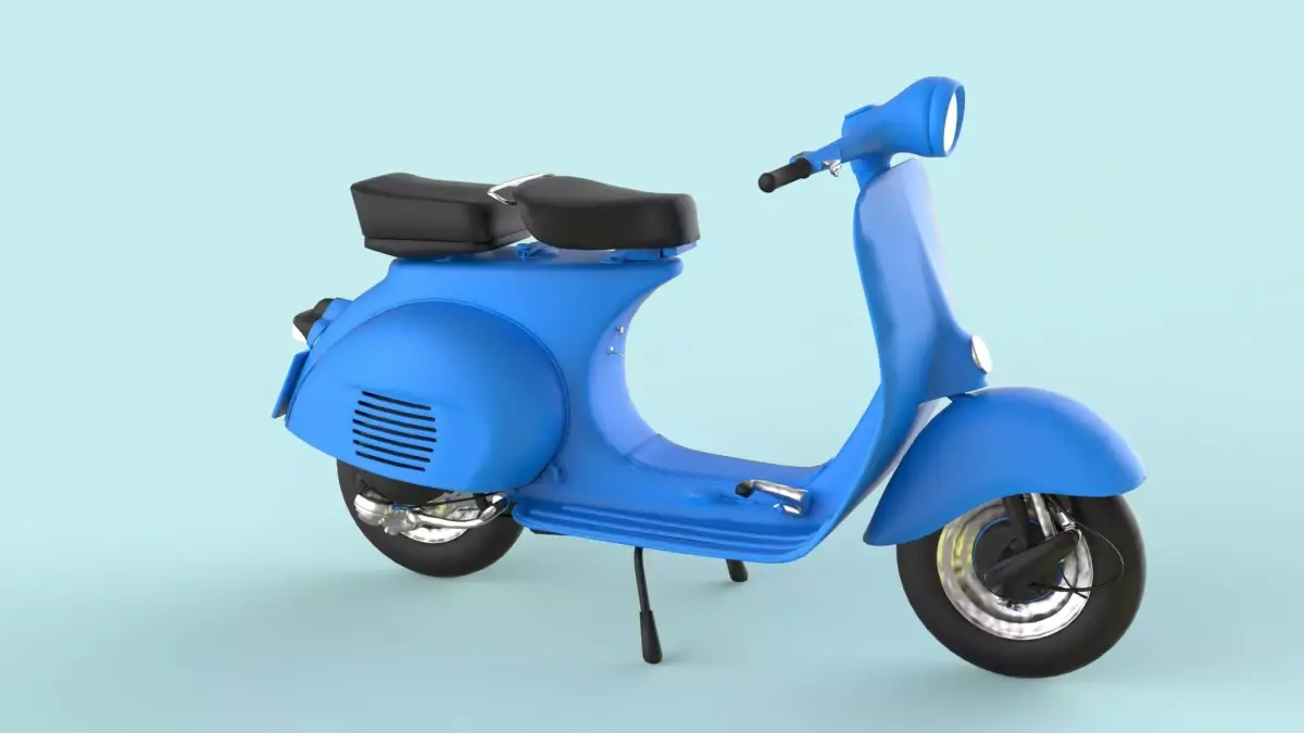 Vespa Scooter 3D model shop