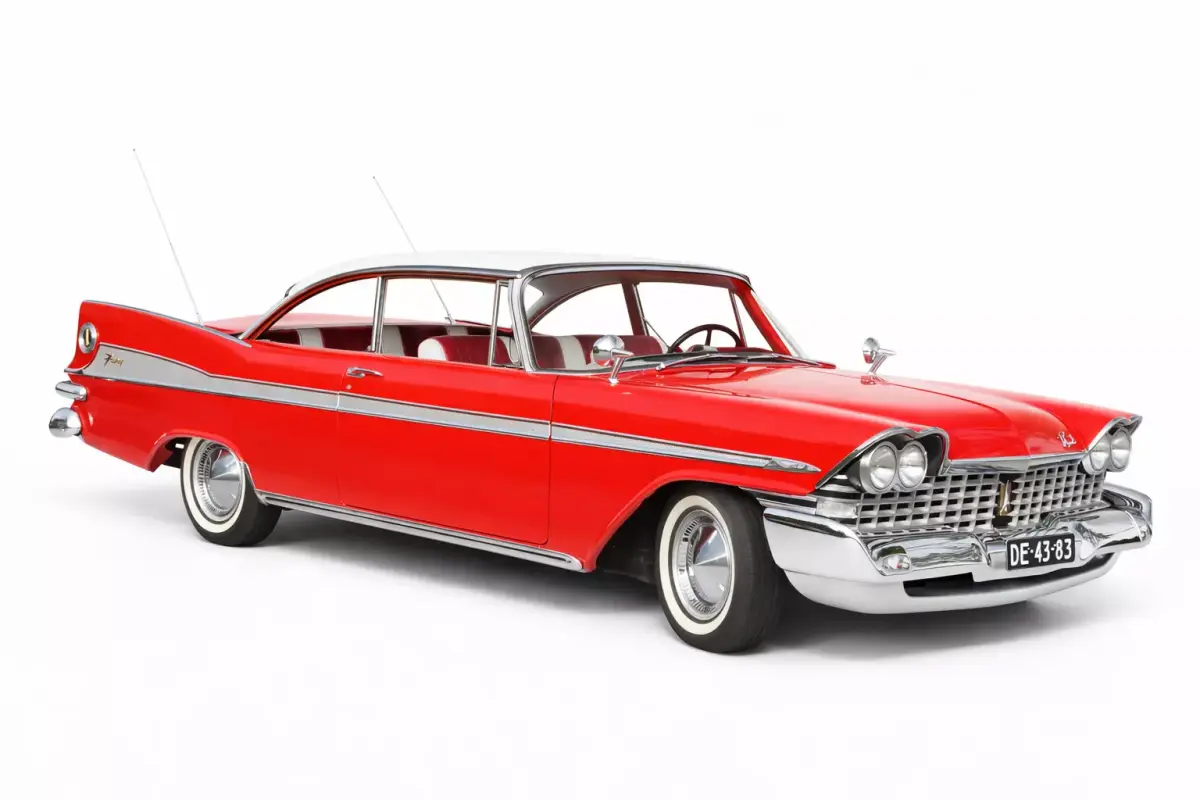 1958 Plymouth Fury Classic Vintage Car Partial Interior 3D model