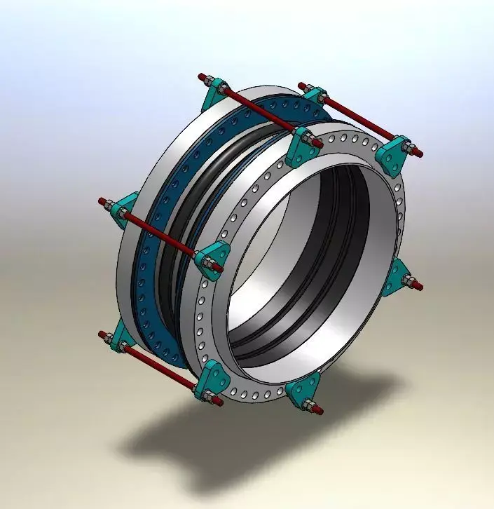 Rubber expansion joint  3D model