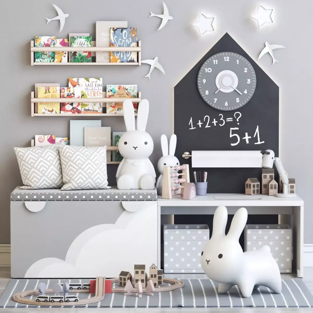 Childrens furniture and toys 3 3D model