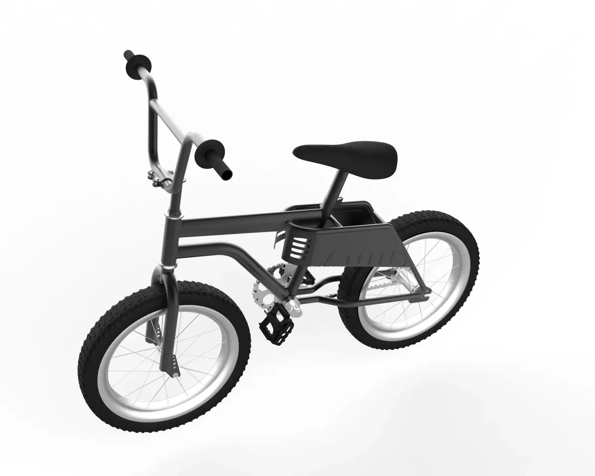 Professional Urban Bicycle Vehicle  Low-poly 3D model