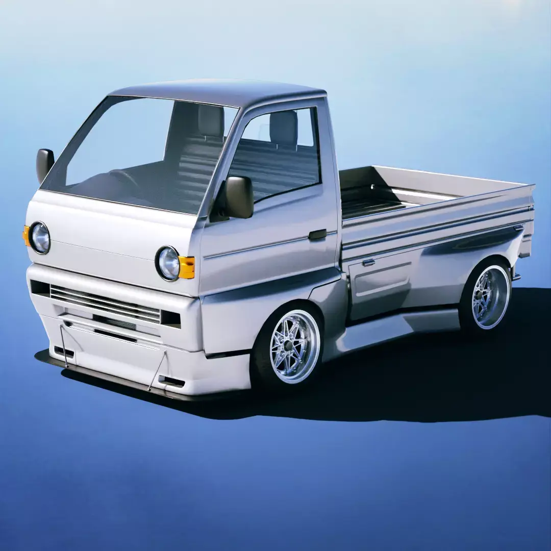 Suzuki Carry Kei Truck 1993 Free 3D model