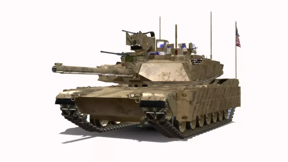 ABRAMS M1A2 SEP V2  Low-poly 3D model